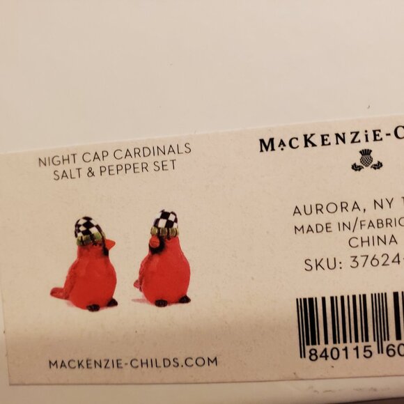 Mackenzie Childs salt & pepper set - Picture 4 of 4
